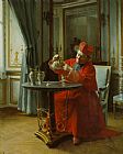 Henri Adolphe Laissement A Devine Cup of Tea painting